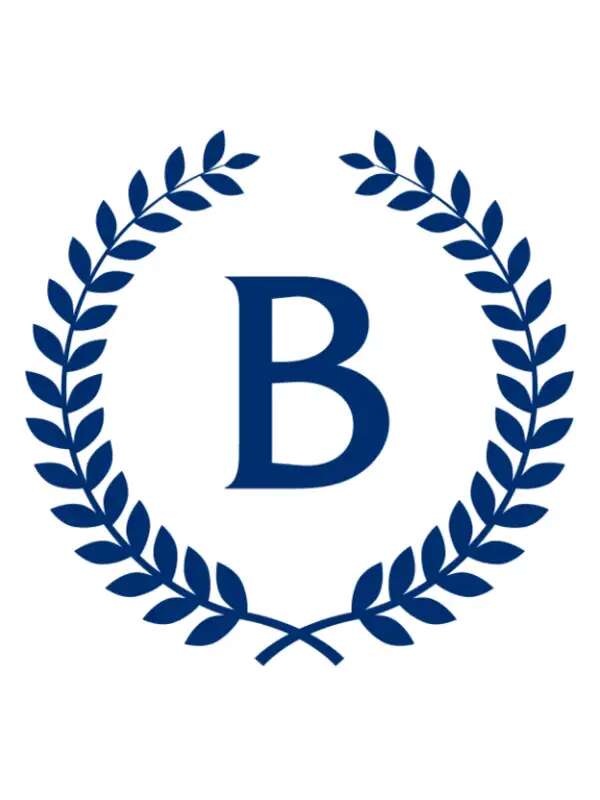 the Barnard laurels on a white background